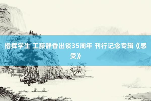 指挥学生 工藤静香出谈35周年 刊行记念专辑《感受》