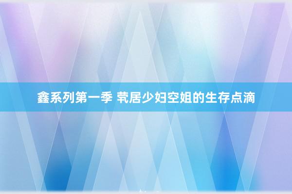 鑫系列第一季 茕居少妇空姐的生存点滴