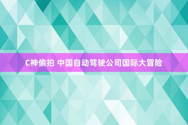 C神偷拍 中国自动驾驶公司国际大冒险