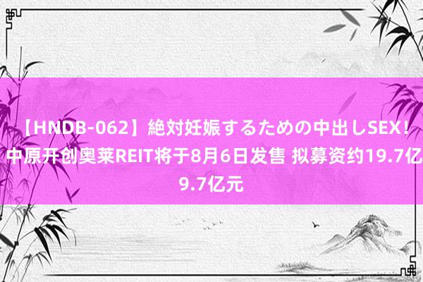 【HNDB-062】絶対妊娠するための中出しSEX！！ 中原开创奥莱REIT将于8月6日发售 拟募资约19.7亿元