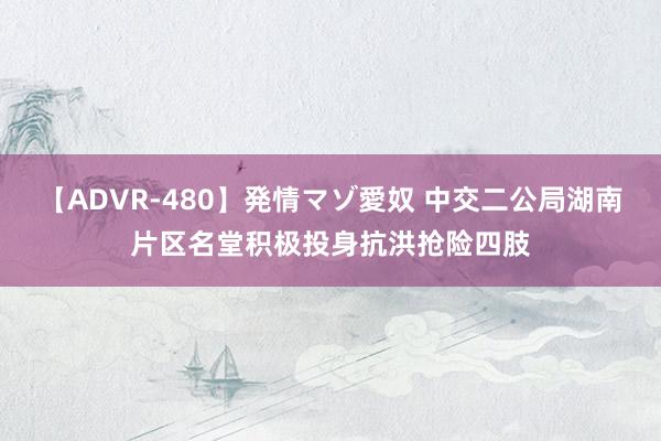 【ADVR-480】発情マゾ愛奴 中交二公局湖南片区名堂积极投身抗洪抢险四肢