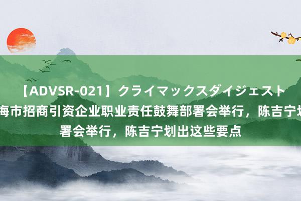 【ADVSR-021】クライマックスダイジェスト 姦鬼 ’10 上海市招商引资企业职业责任鼓舞部署会举行，陈吉宁划出这些要点